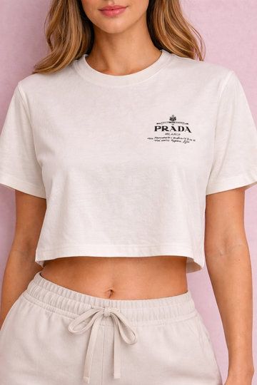 T-shirt Prada Milano in cotone