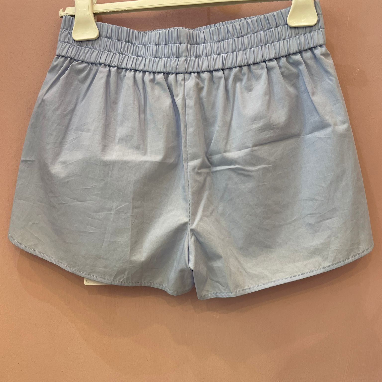 Pantaloncino Dondup celeste pastello con perline in Swarovski