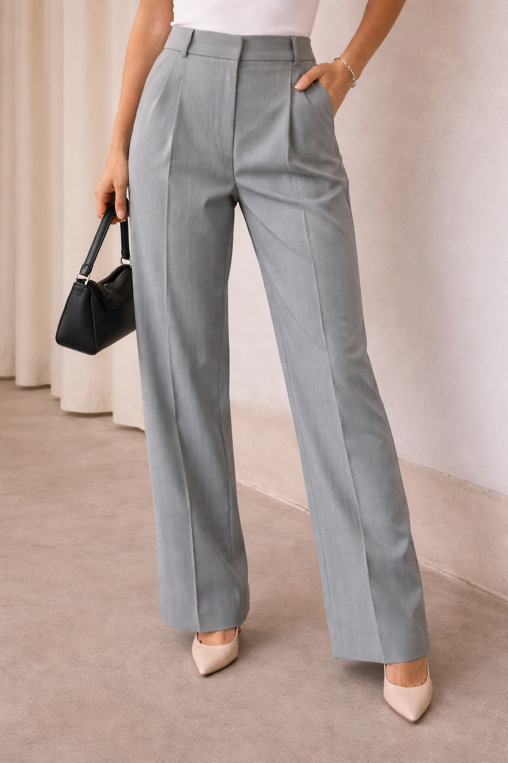 Pantalone gessato Cristina effe