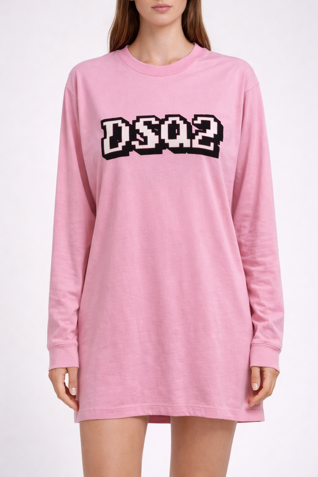 Vestito T-shirt DSQ2 rosa