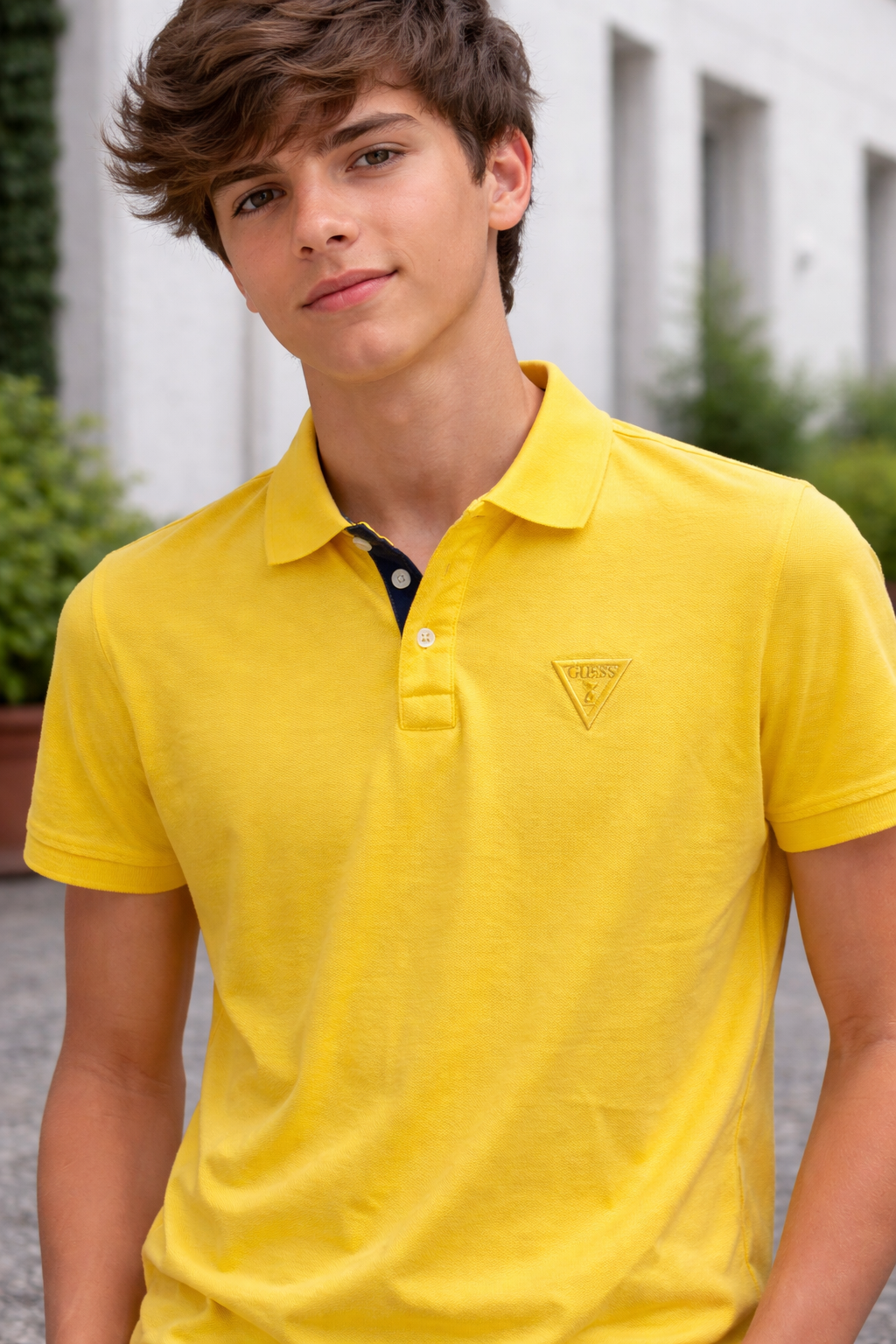 Polo bambino Guess gialla