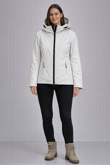Giubbino Donna People of Shibuya YAR con Cappuccio – Bianco