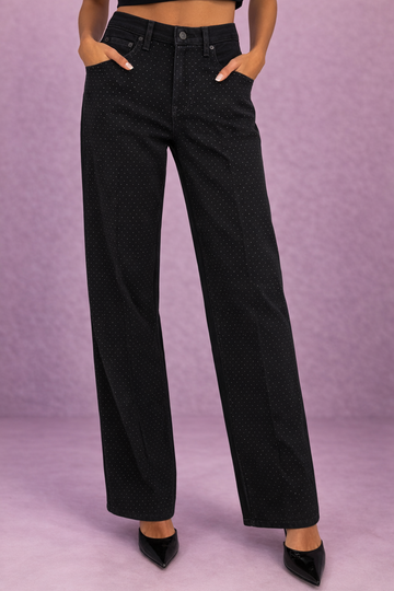 Jeans neri Dondup con strass