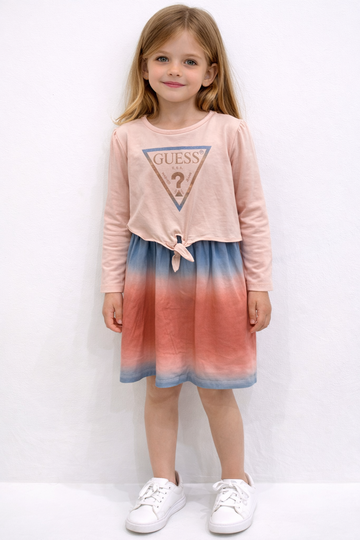Vestito a maglia in cotone GUESS bimba tg 3/4 anni