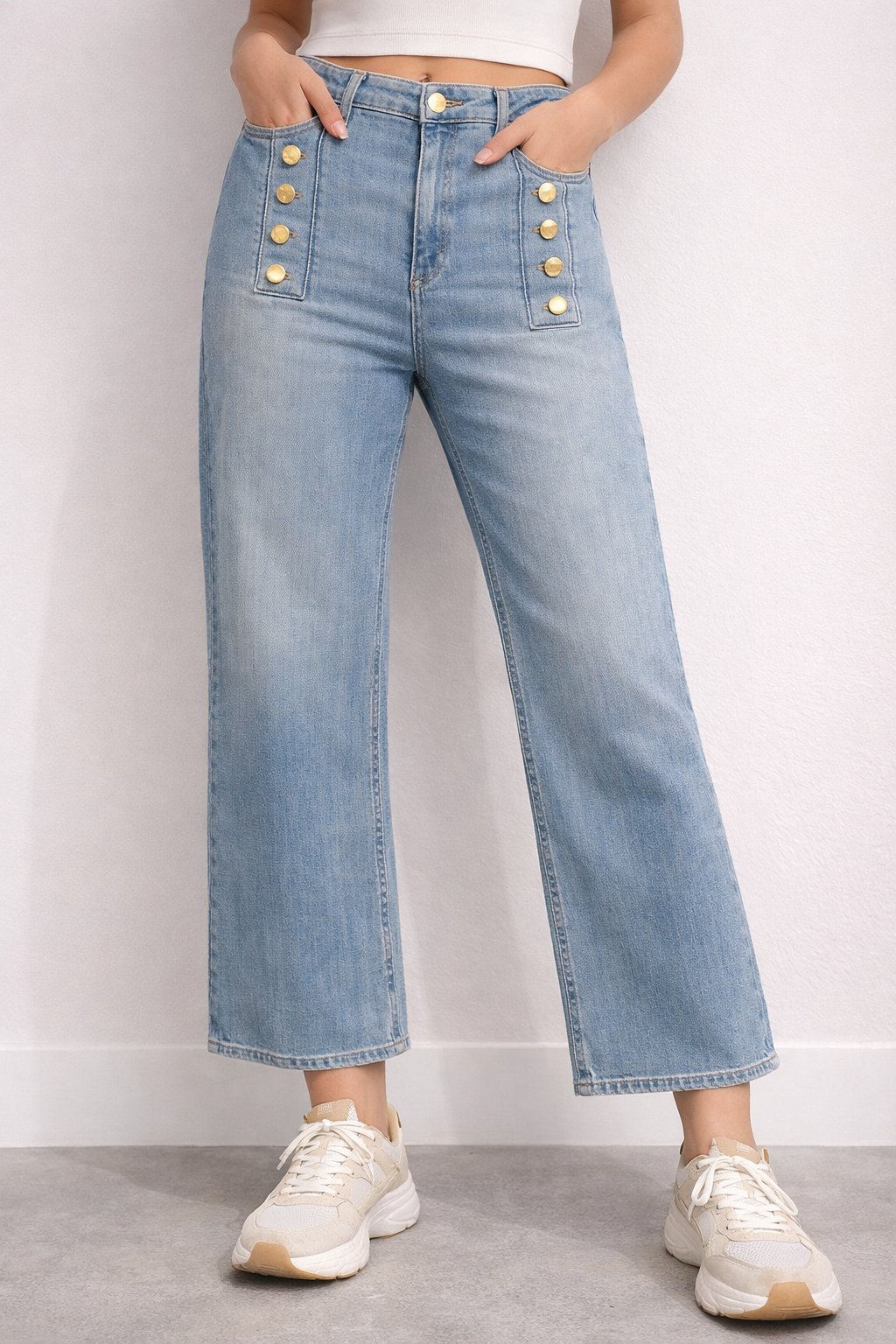 Jeans giudith light a palazzo Vicolo