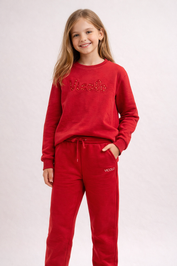 Tuta Vicolo bambina rosso