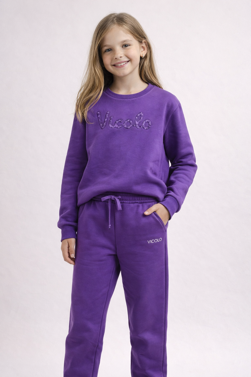 Tuta Vicolo bambina viola