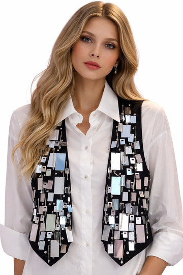 Gilet Dondup nero dal design distintivo