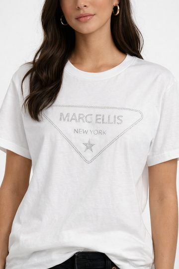T-shirt bianca ellis STRASS