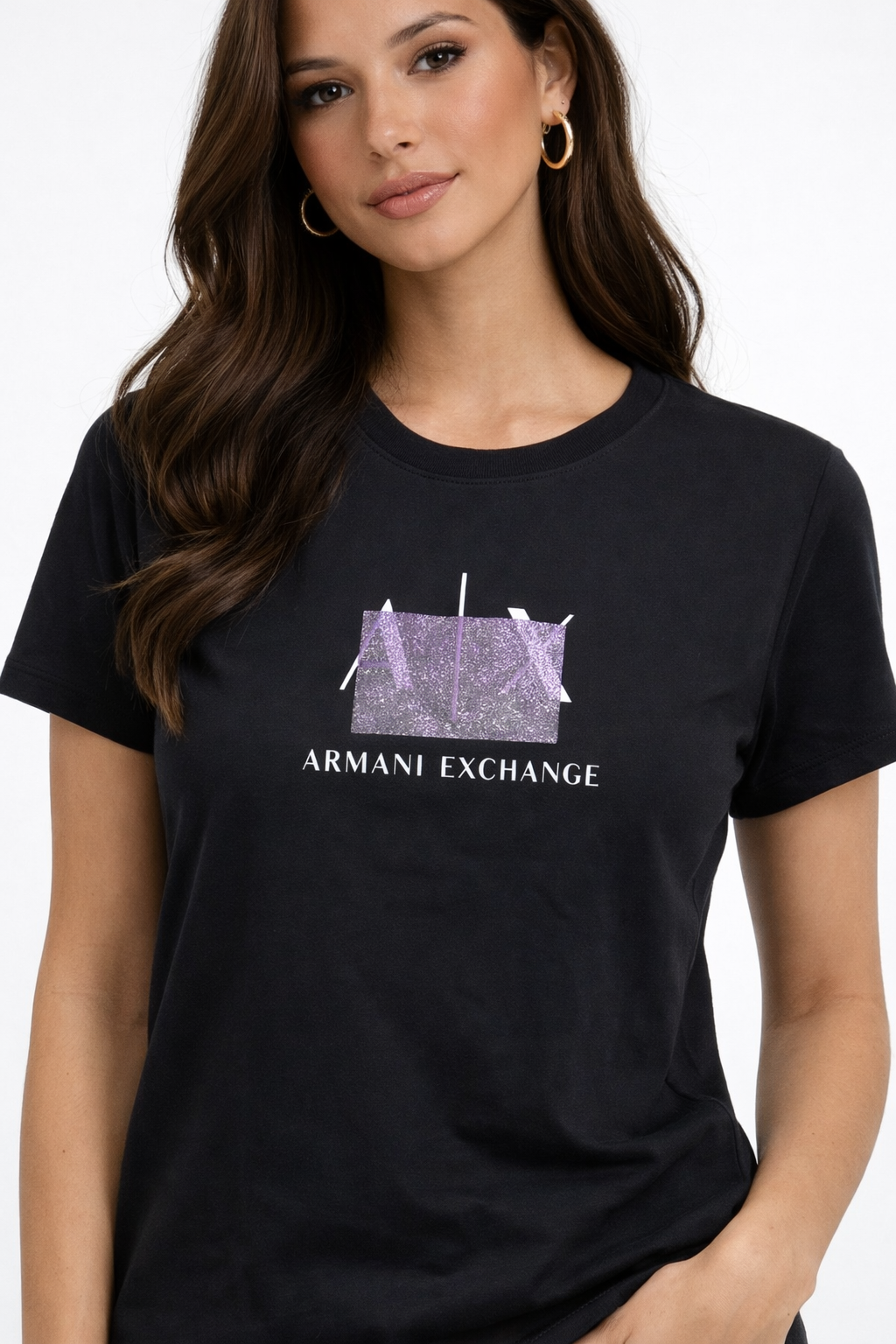 T-shirt nera Armani exchange