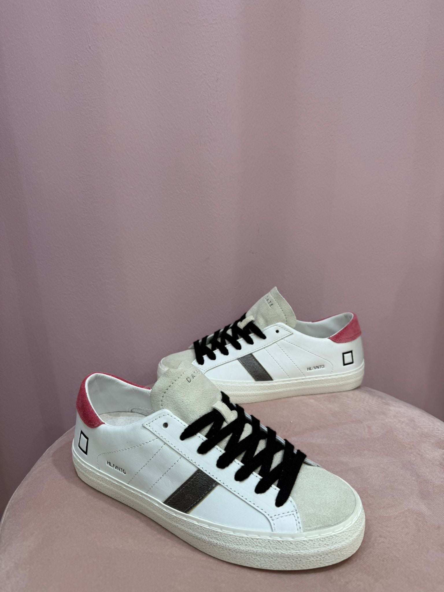 Sneakers D.A.T.E. in pelle bianca