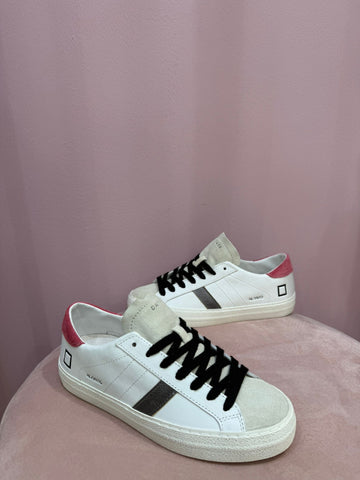 Sneakers D.A.T.E. in pelle bianca