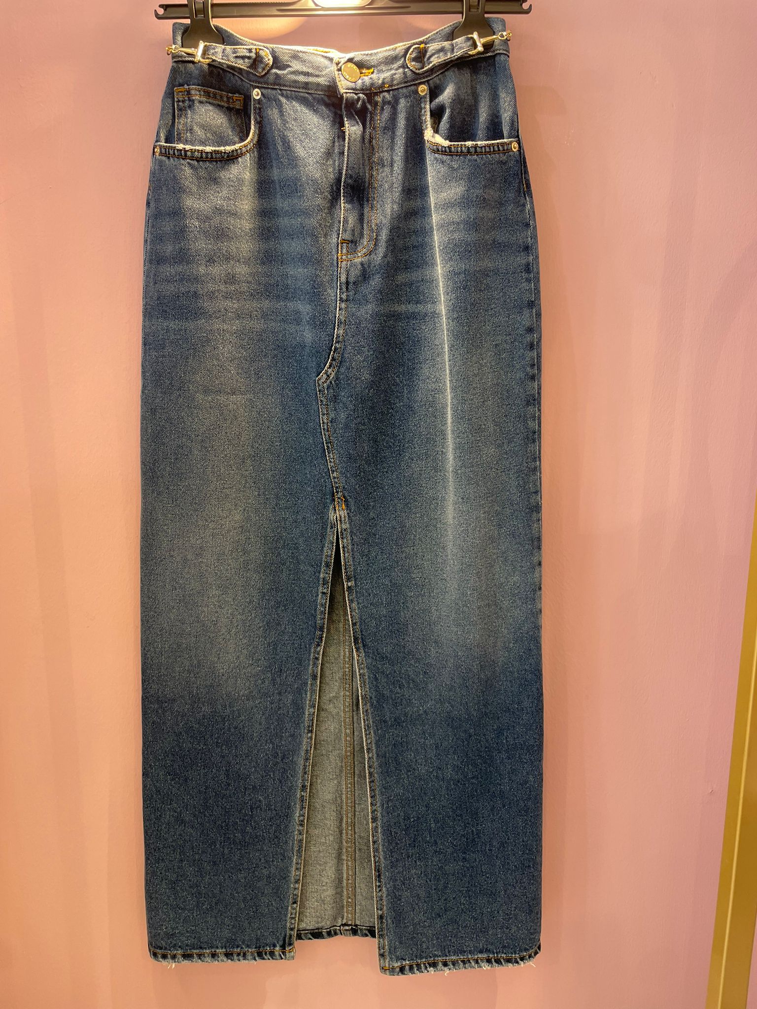 Gonna vicolo in denim