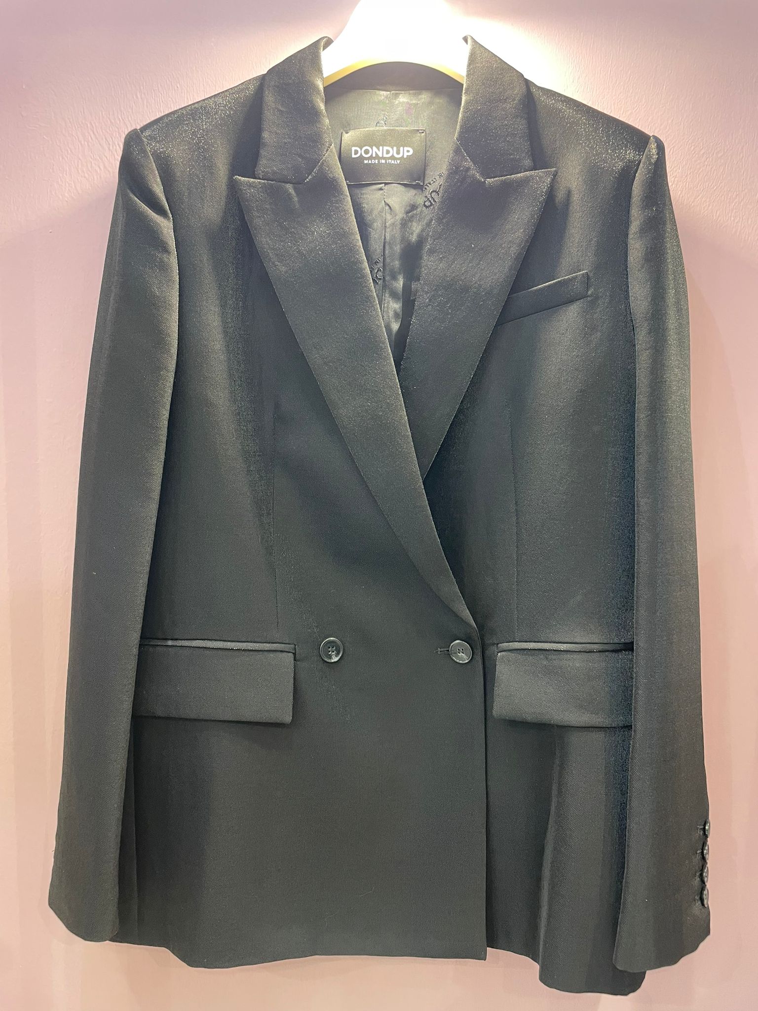 Giacca nero satinato -Dondup