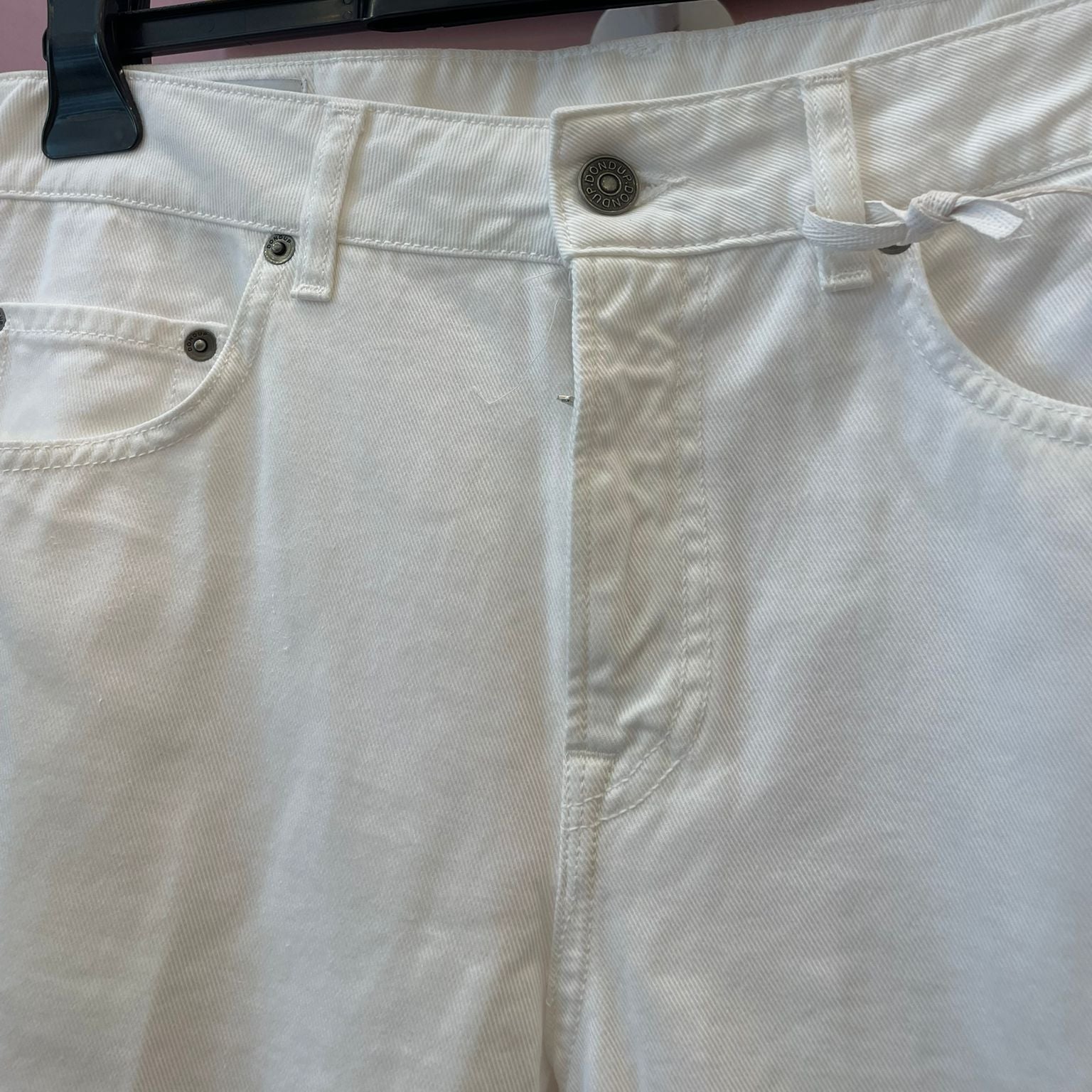 Jeans a sigaretta Dondup bianco ottico