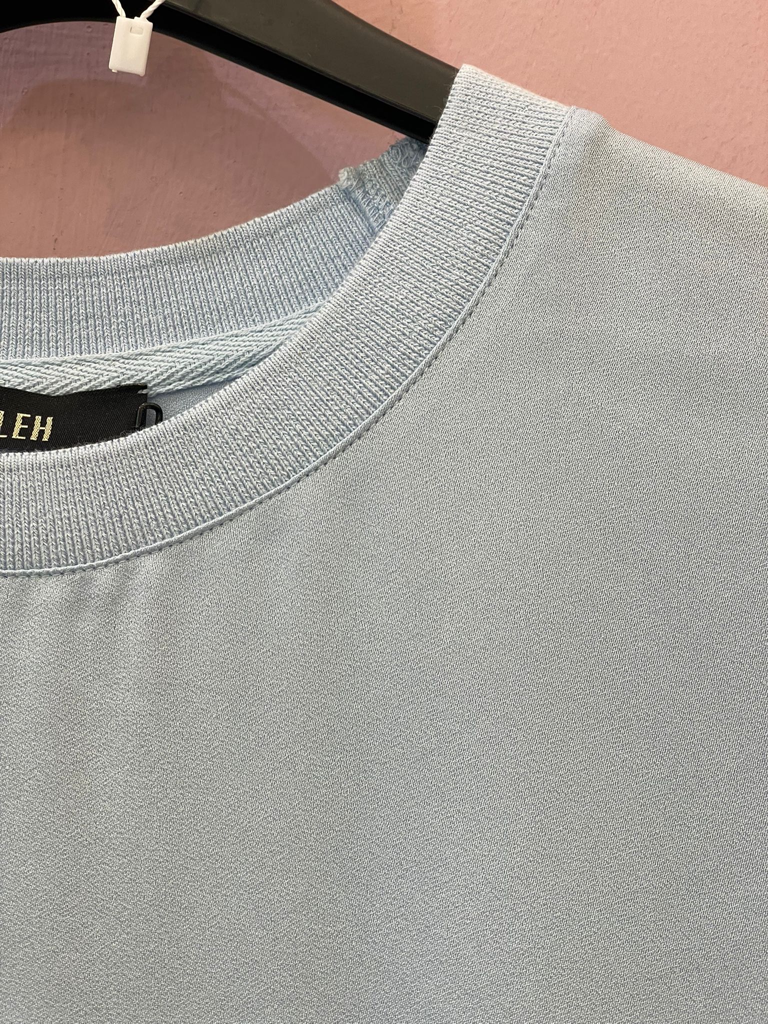 Vestito ELEH  celeste in maglia lungo