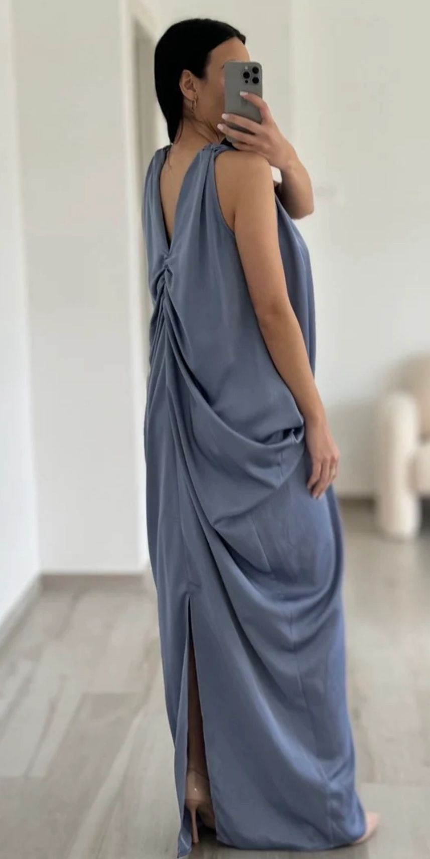 Vestito lungo indaco ELEH