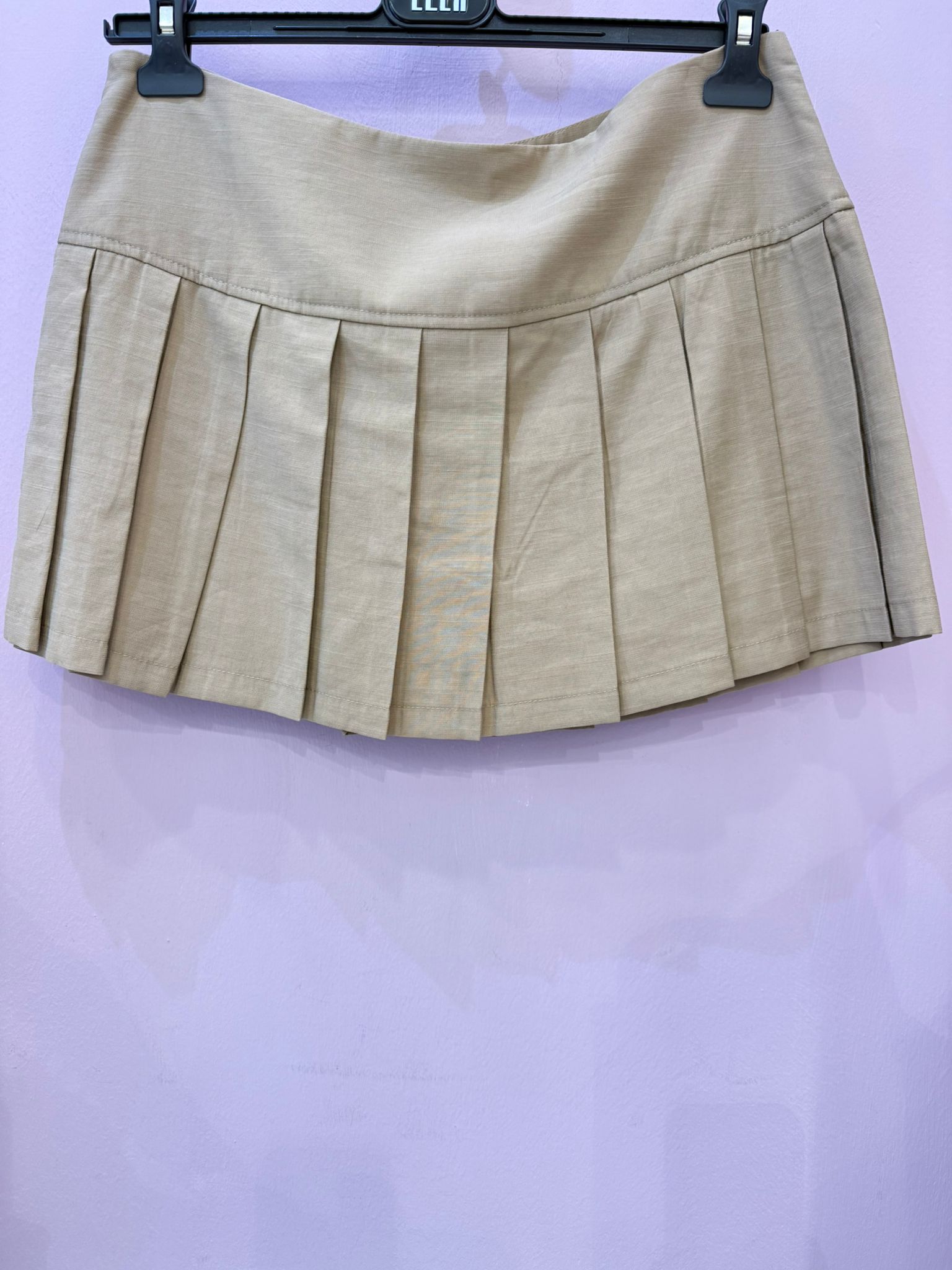 Panta gonna a pieghe color cammello ELEH