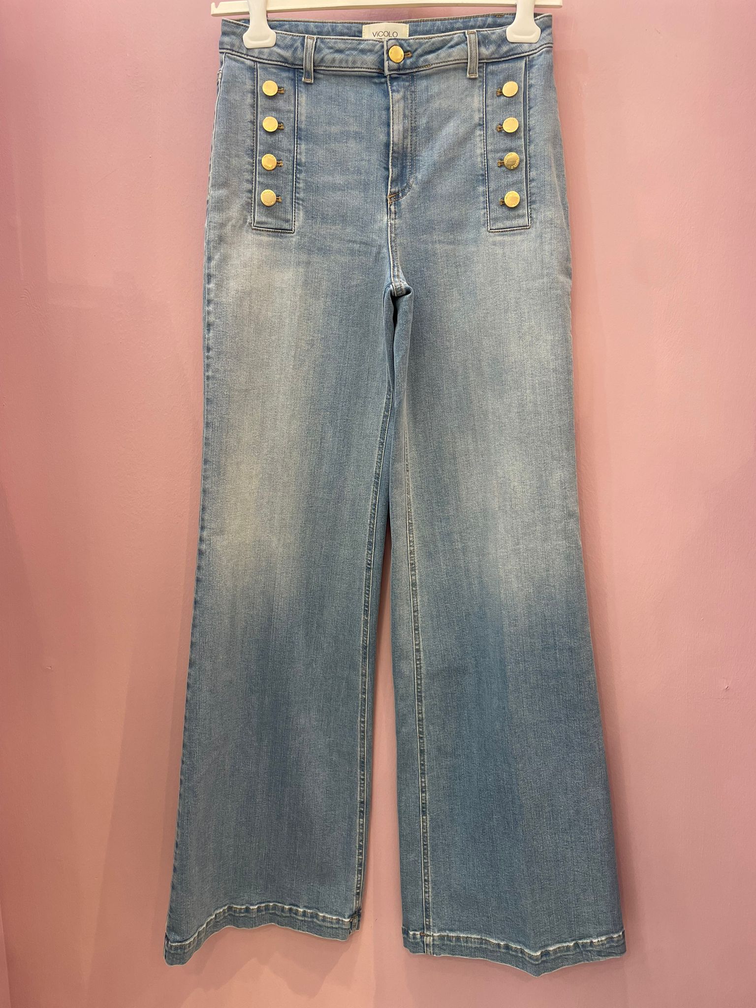 Jeans giudith light a palazzo Vicolo
