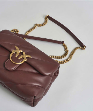 PINKO Love Puff Mini – Burgundy