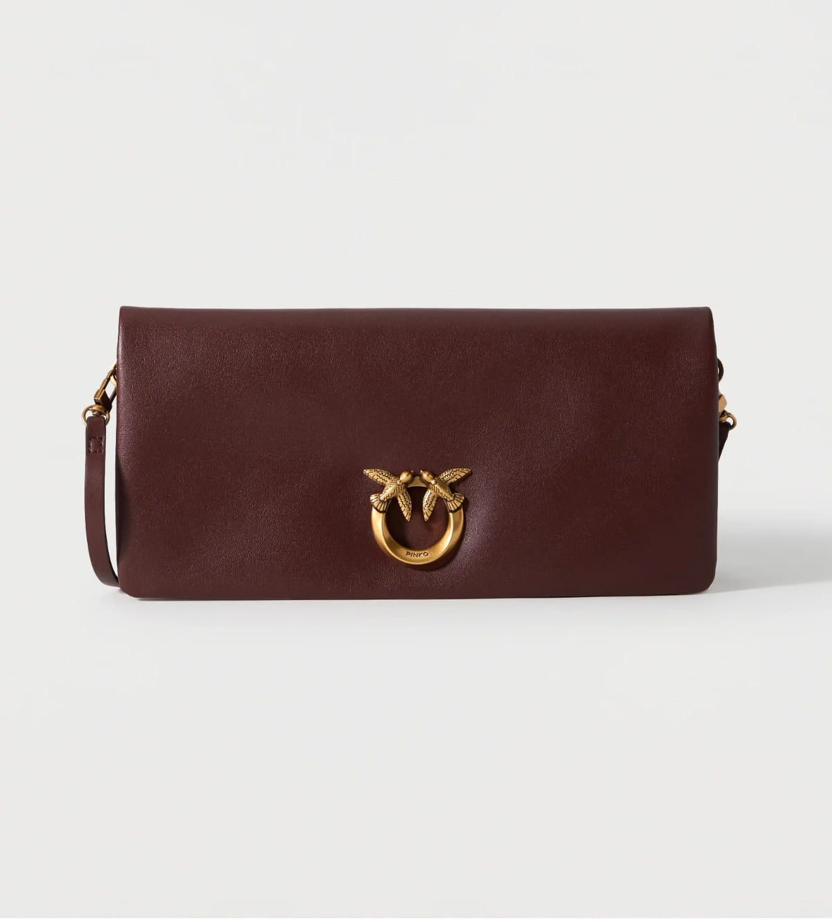 PINKO – Borsa Love Bag in pelle bordeaux