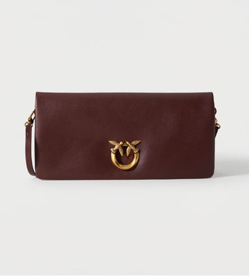 PINKO – Borsa Love Bag in pelle bordeaux