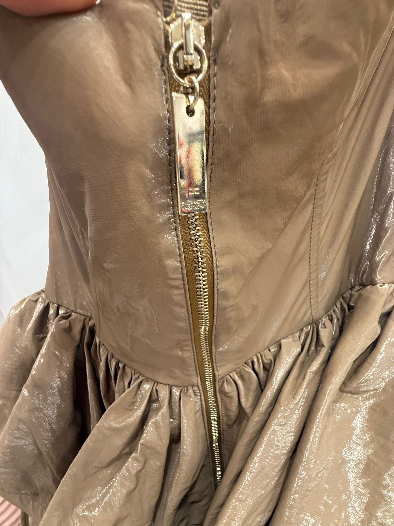 Abito mini Elisabetta Franchi con balze strutturate