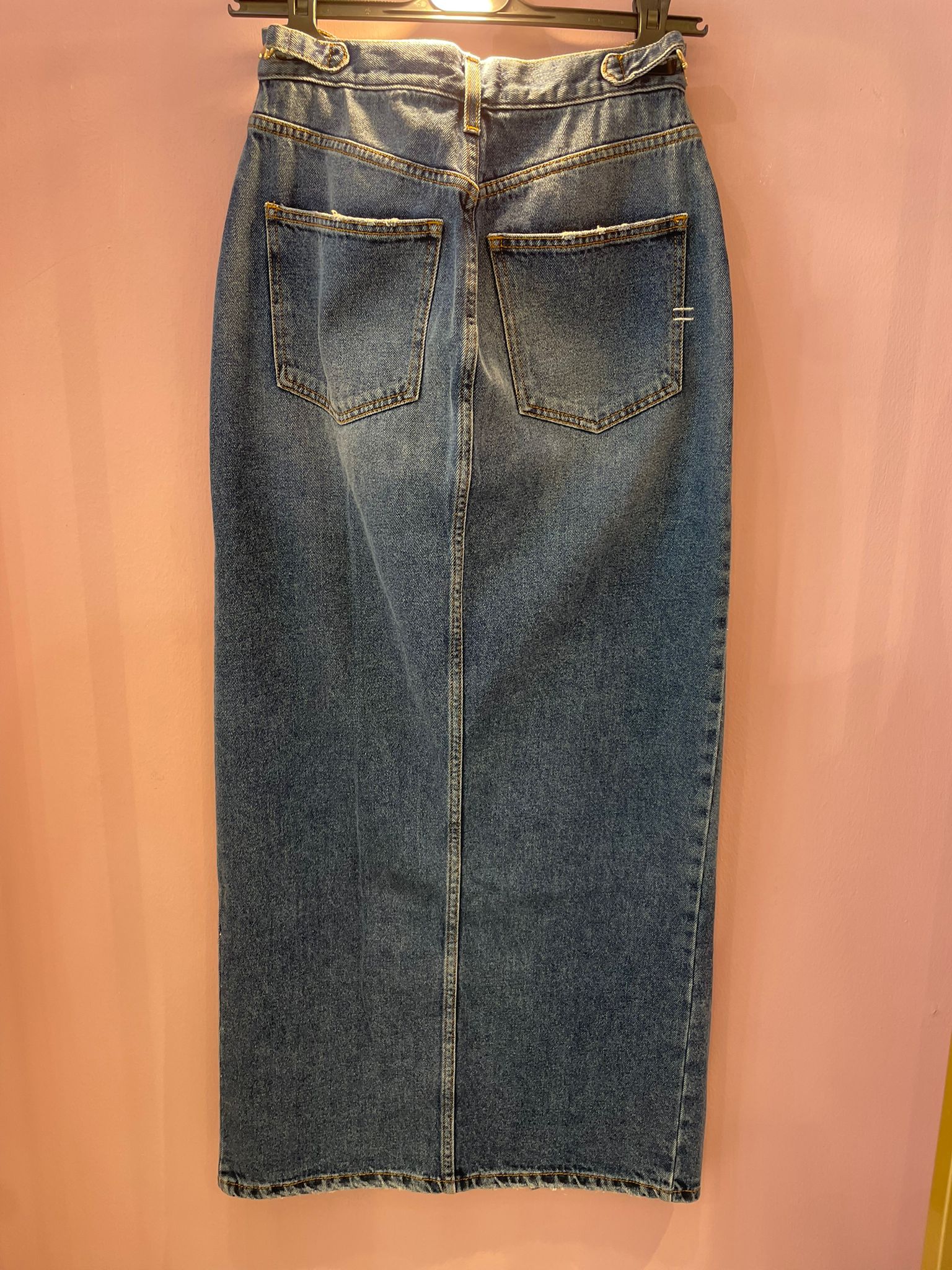 Gonna vicolo in denim