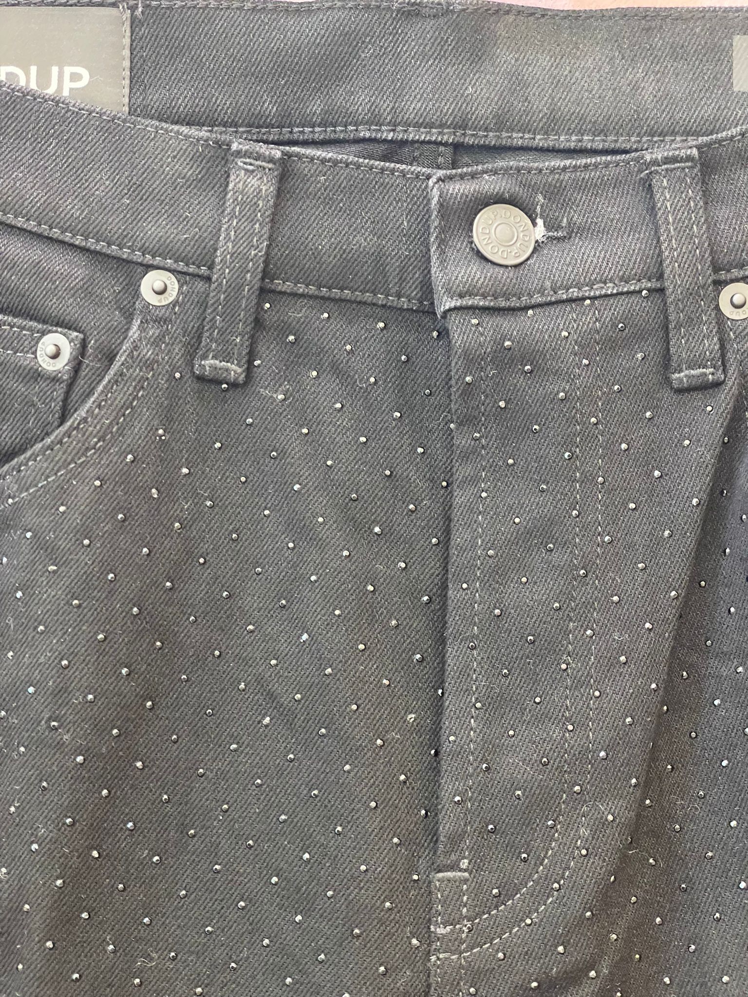 Jeans neri Dondup con strass