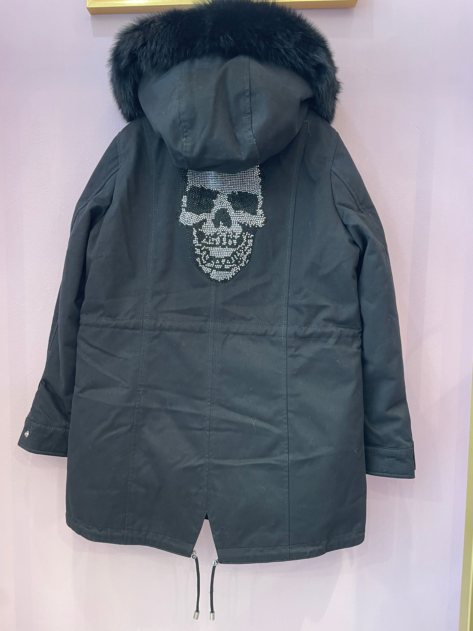 Parka skull double face gilet bimba