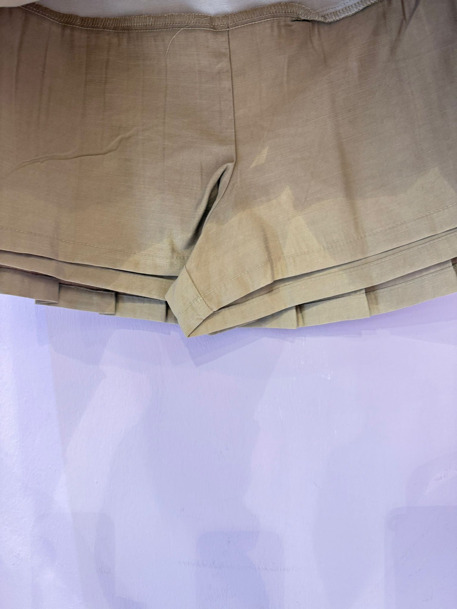 Panta gonna a pieghe color cammello ELEH