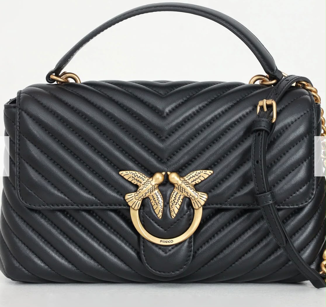 PINKO Love Bag – Borsa a mano e tracolla nera