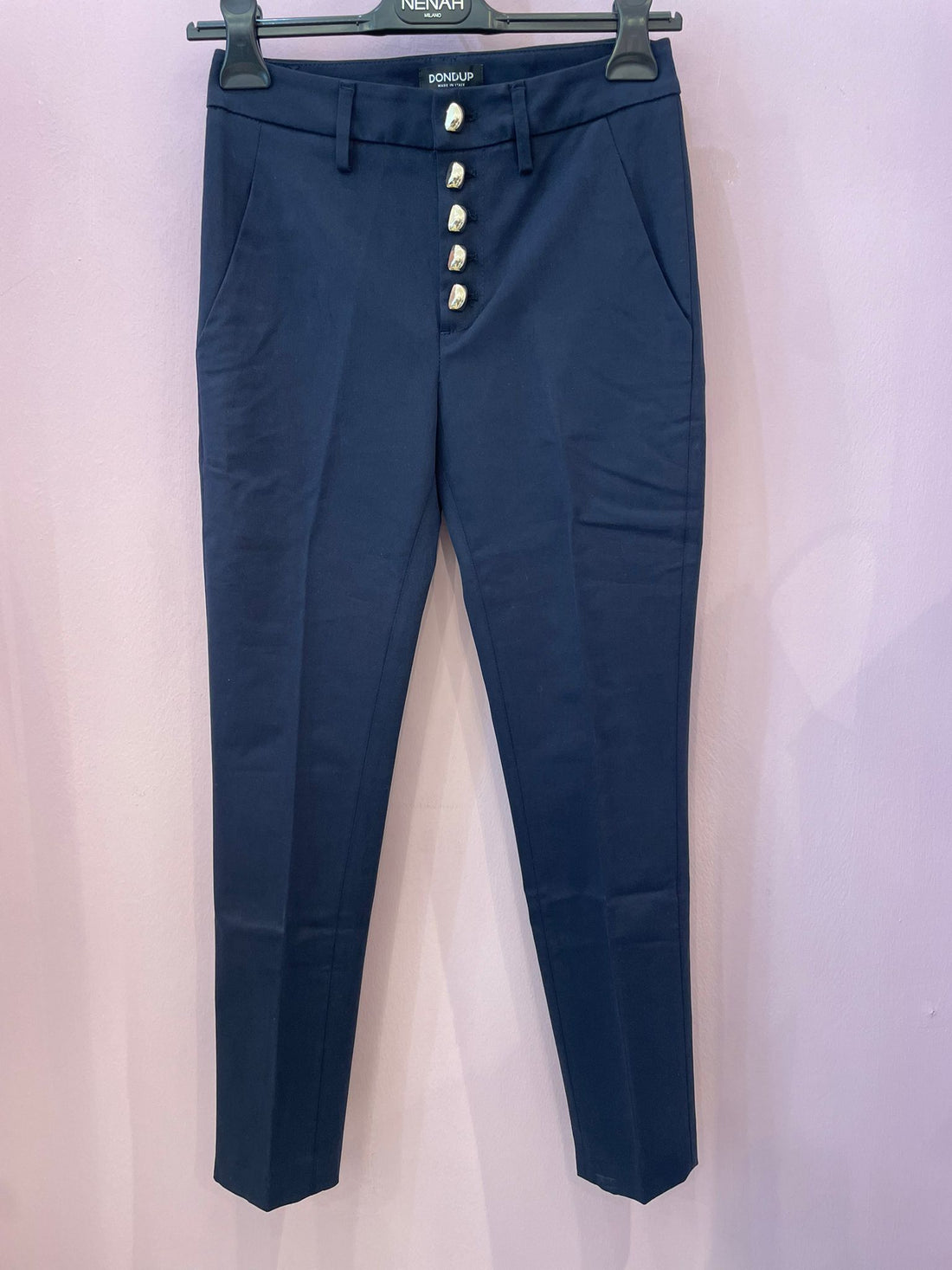 Pantalone elegante a sigaretta Dondup blue Navy