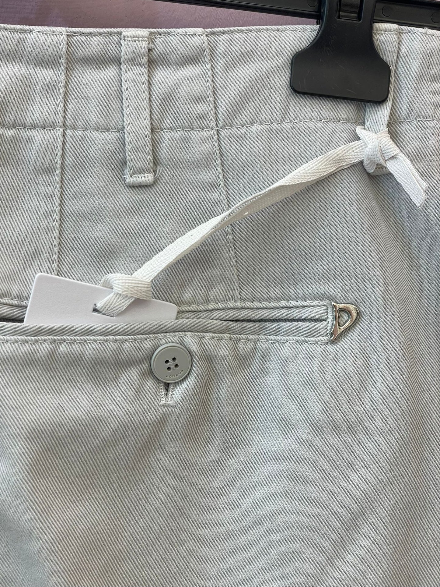 Jeans Dondup a sigaretta grigio chiaro