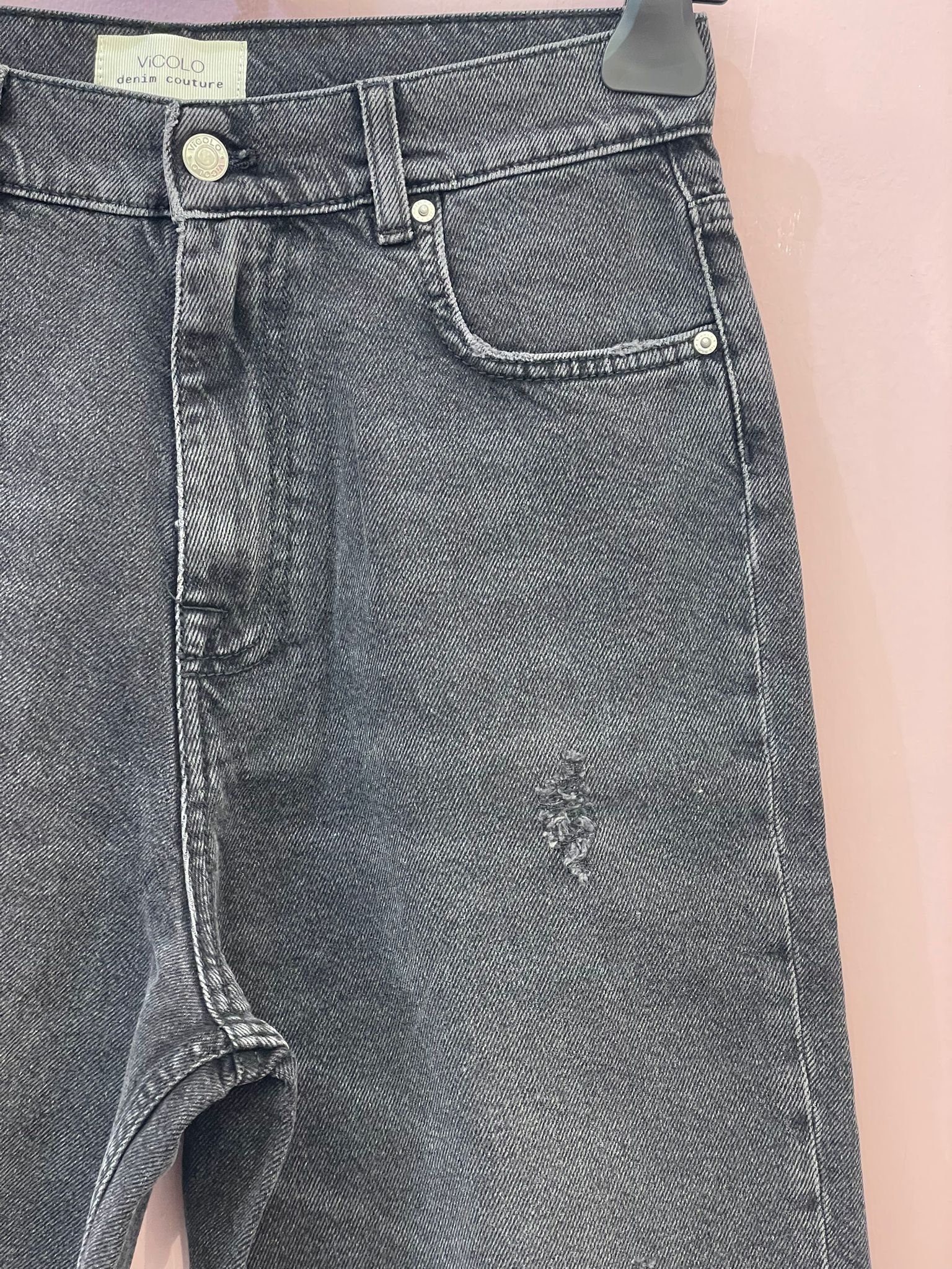 Jeans a Bermuda nero Vicolo
