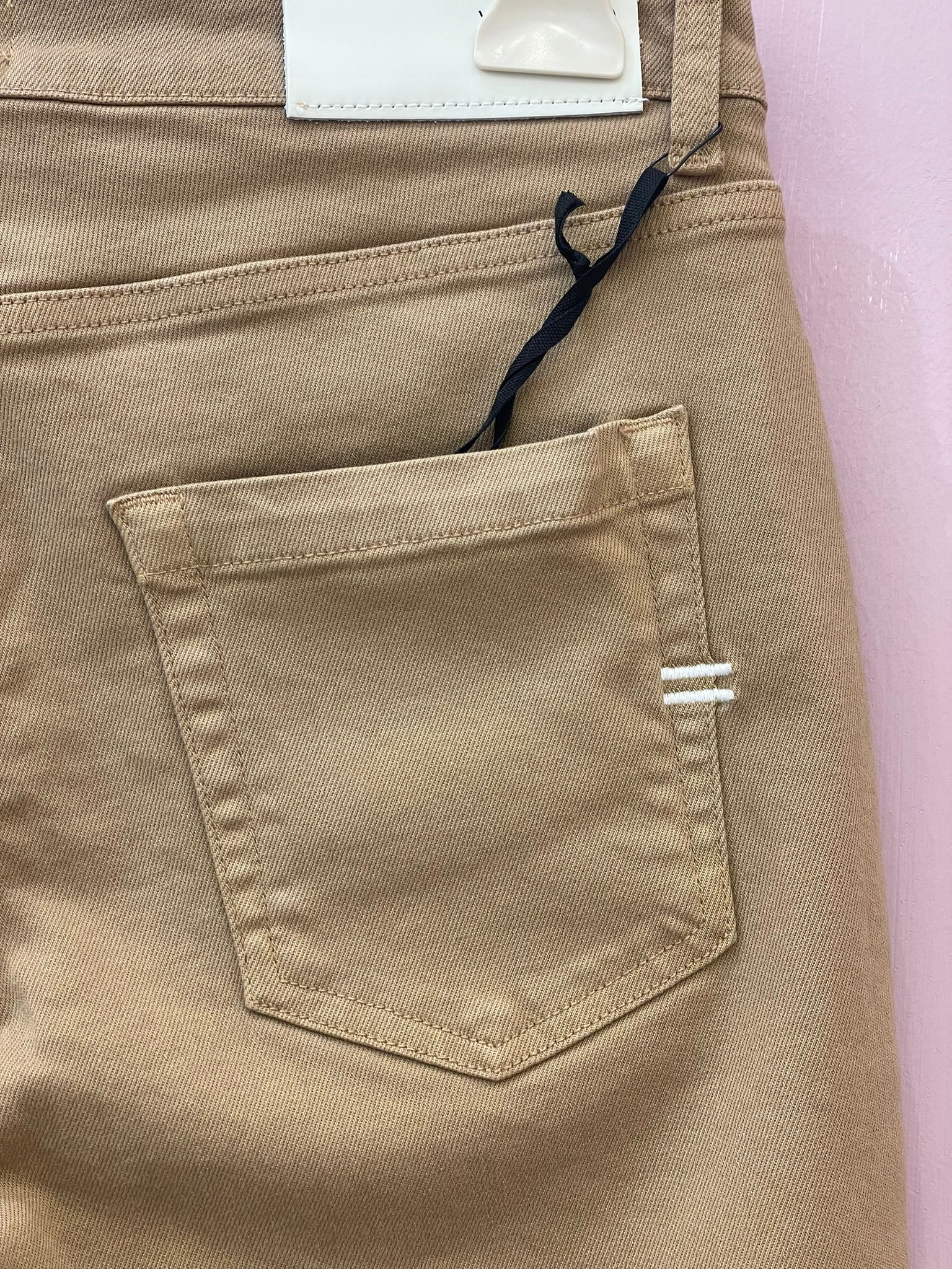 Jeans a zampa Vicolo color cammello