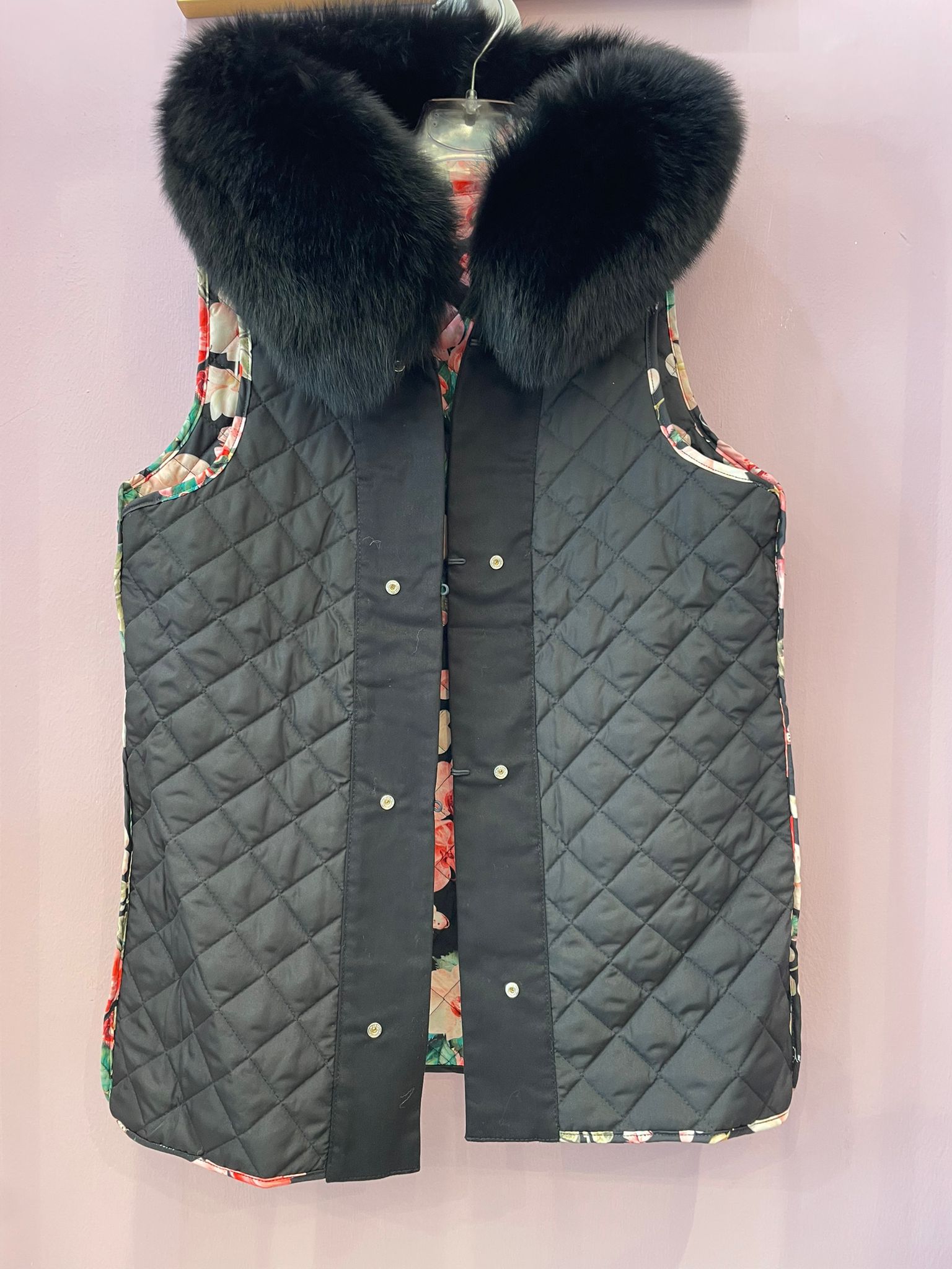 Parka skull double face gilet bimba