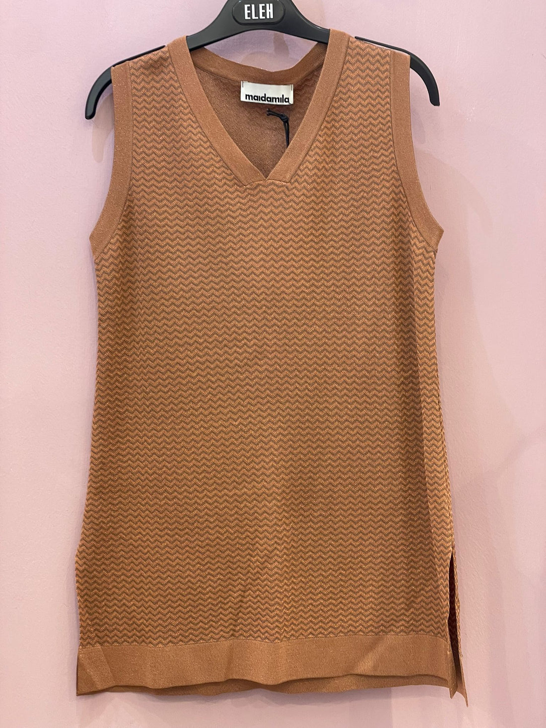 Maglia a gilet MAIDAMILA elasticizzata con micro glitter