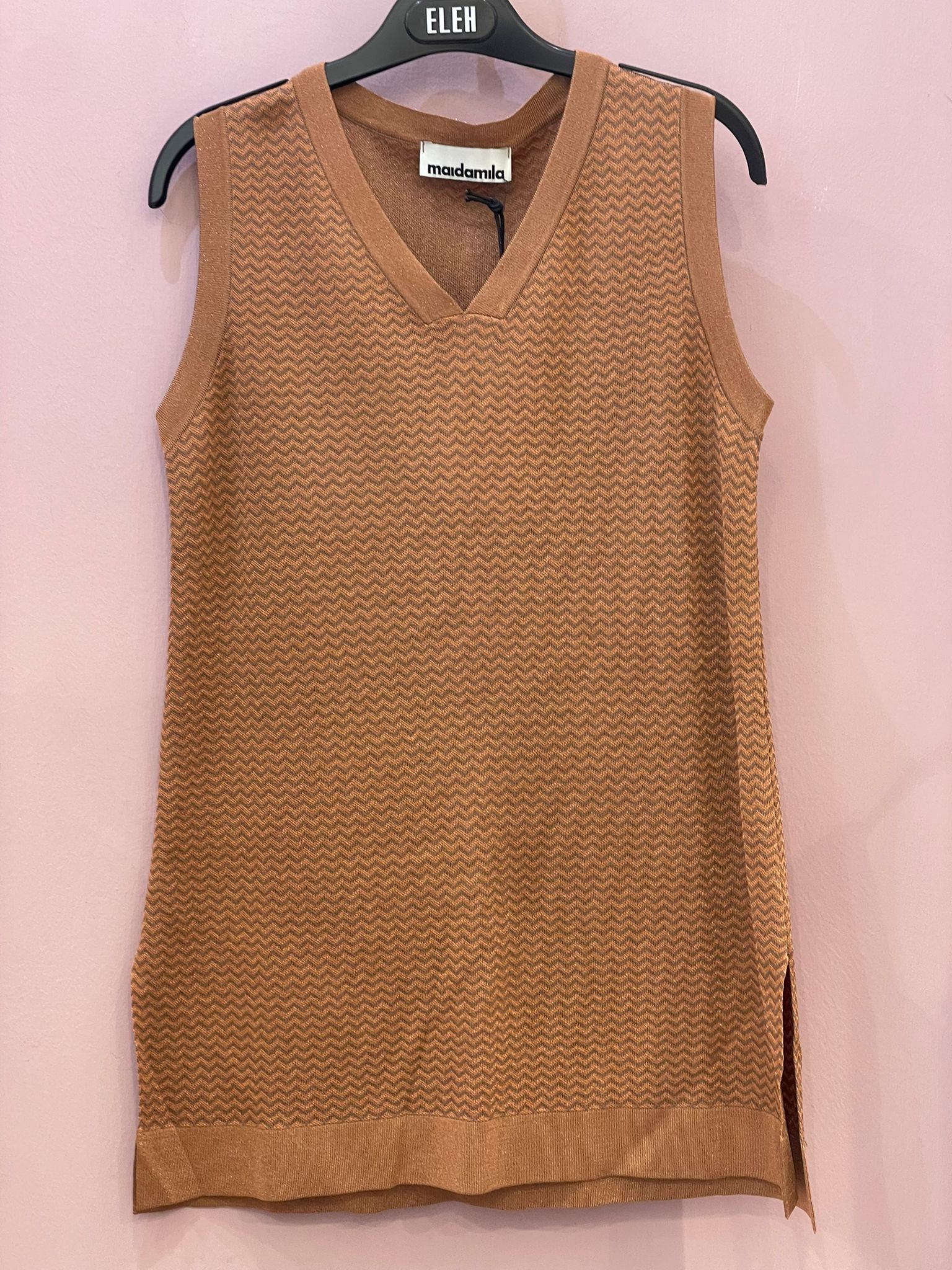Maglia a gilet MAIDAMILA elasticizzata con micro glitter