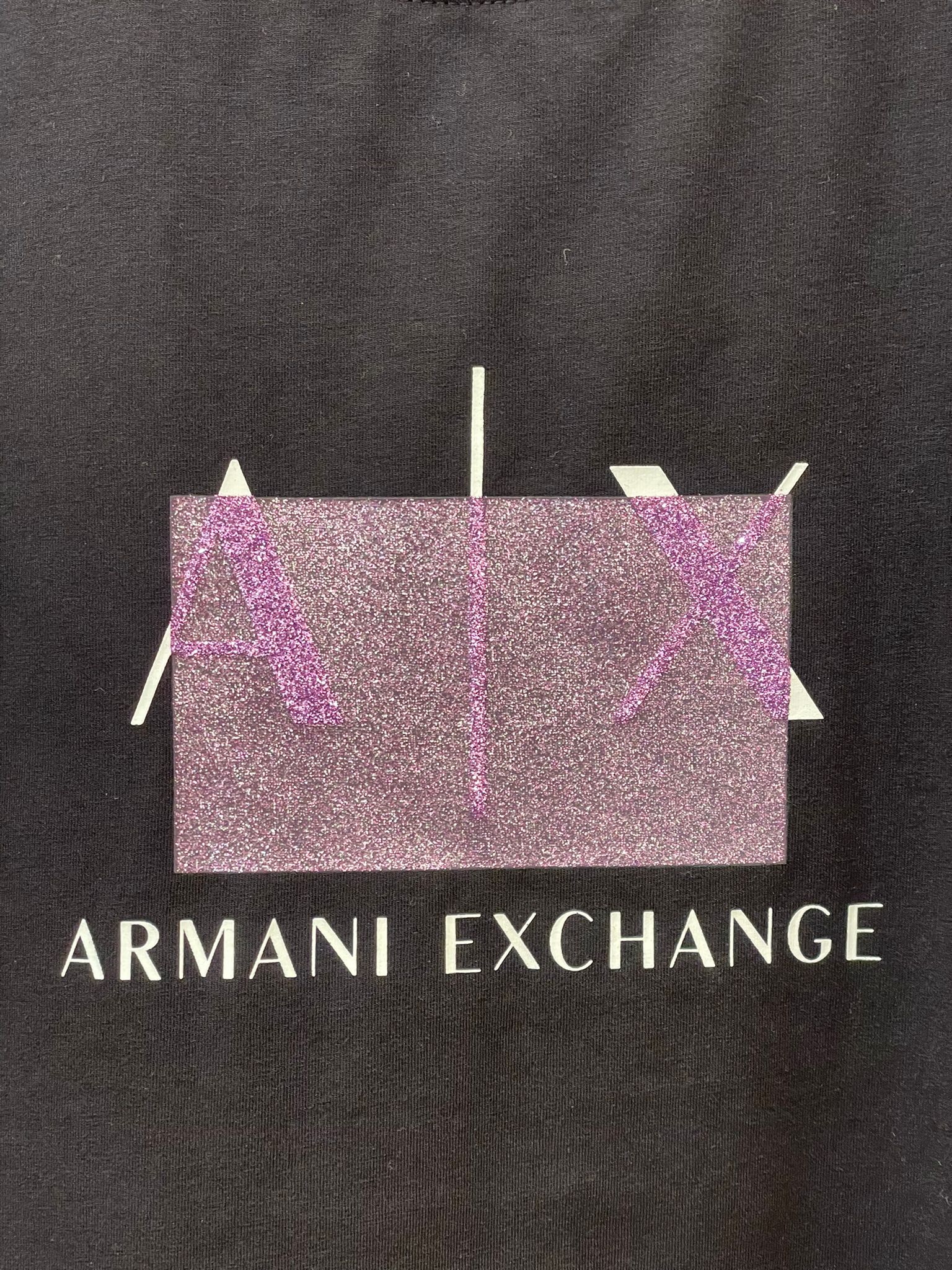T-shirt nera Armani exchange