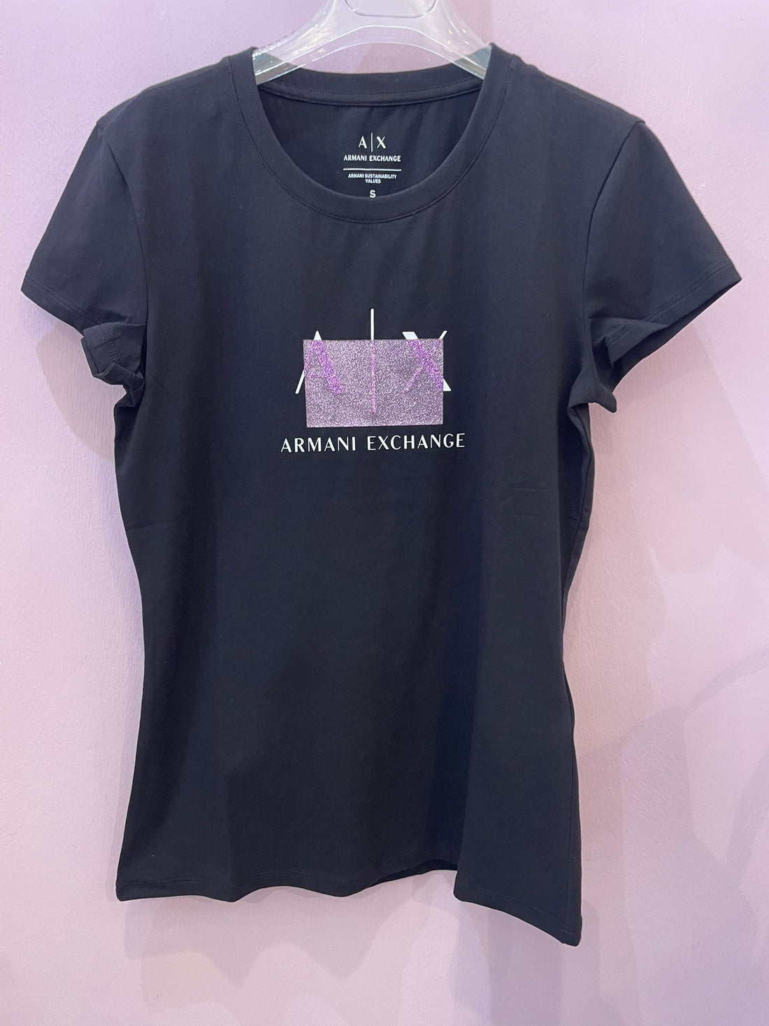 T-shirt nera Armani exchange
