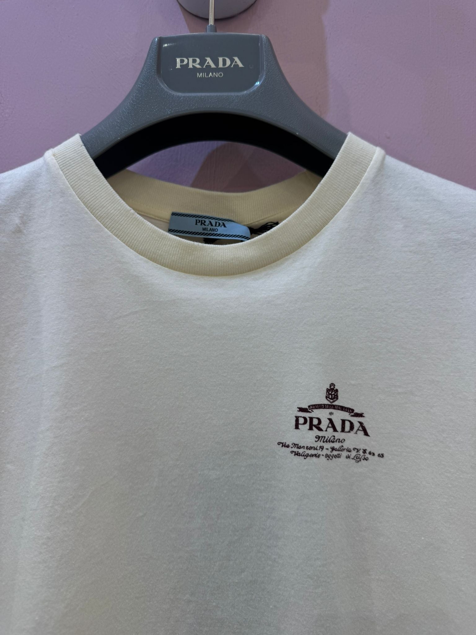 T-shirt Prada Milano in cotone