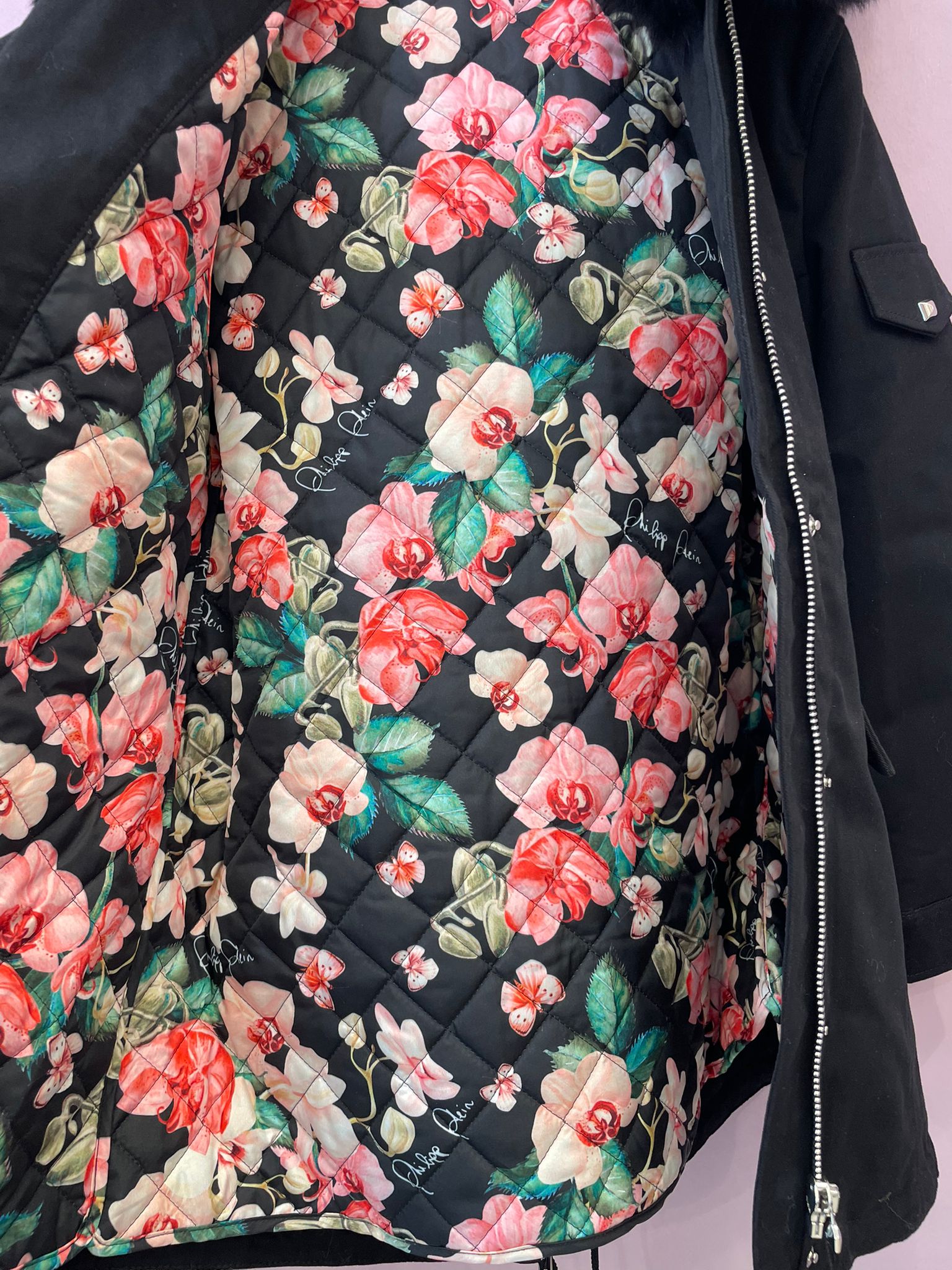 Parka skull double face gilet bimba