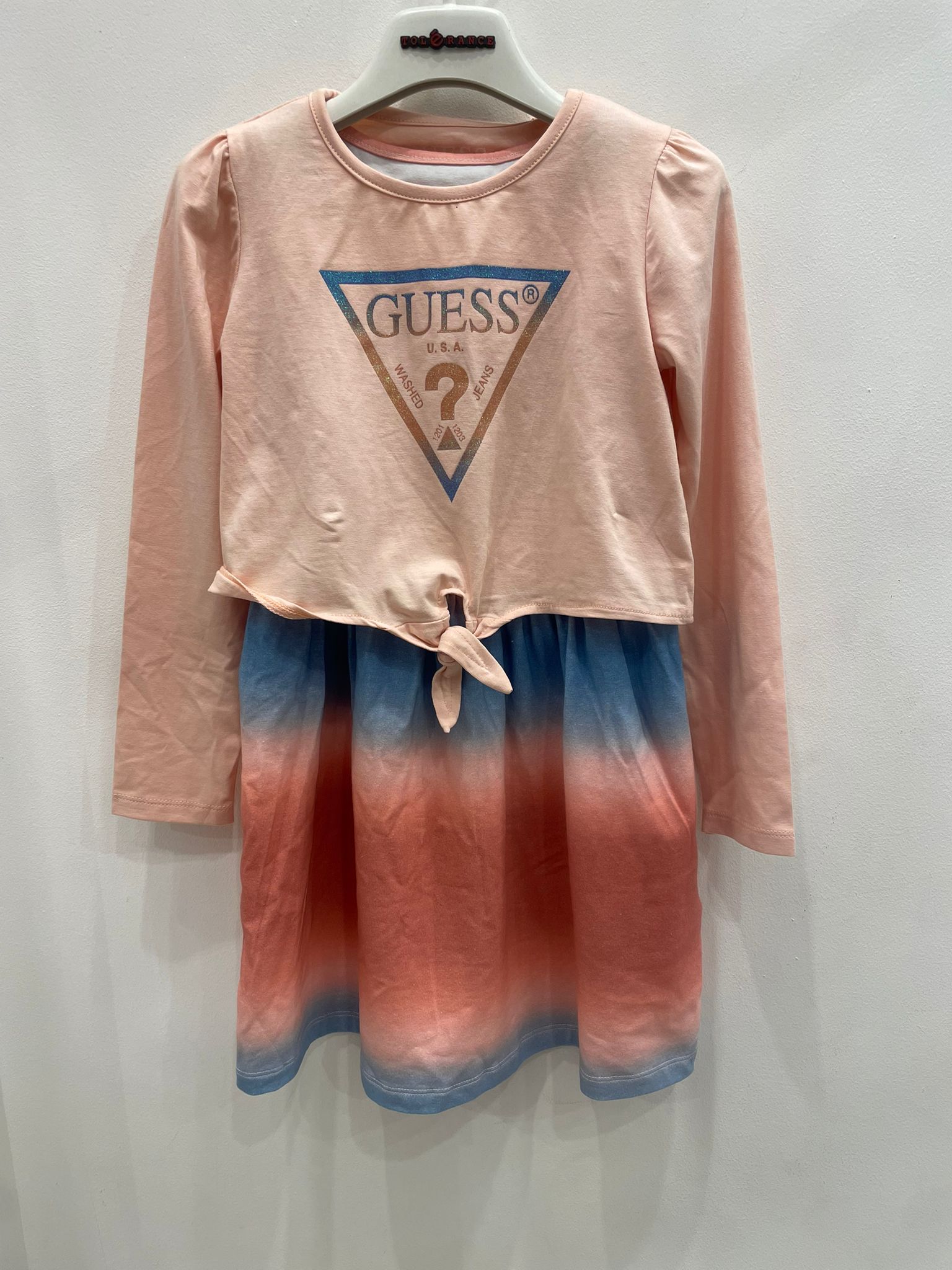 Vestito a maglia in cotone GUESS bimba tg 3/4 anni