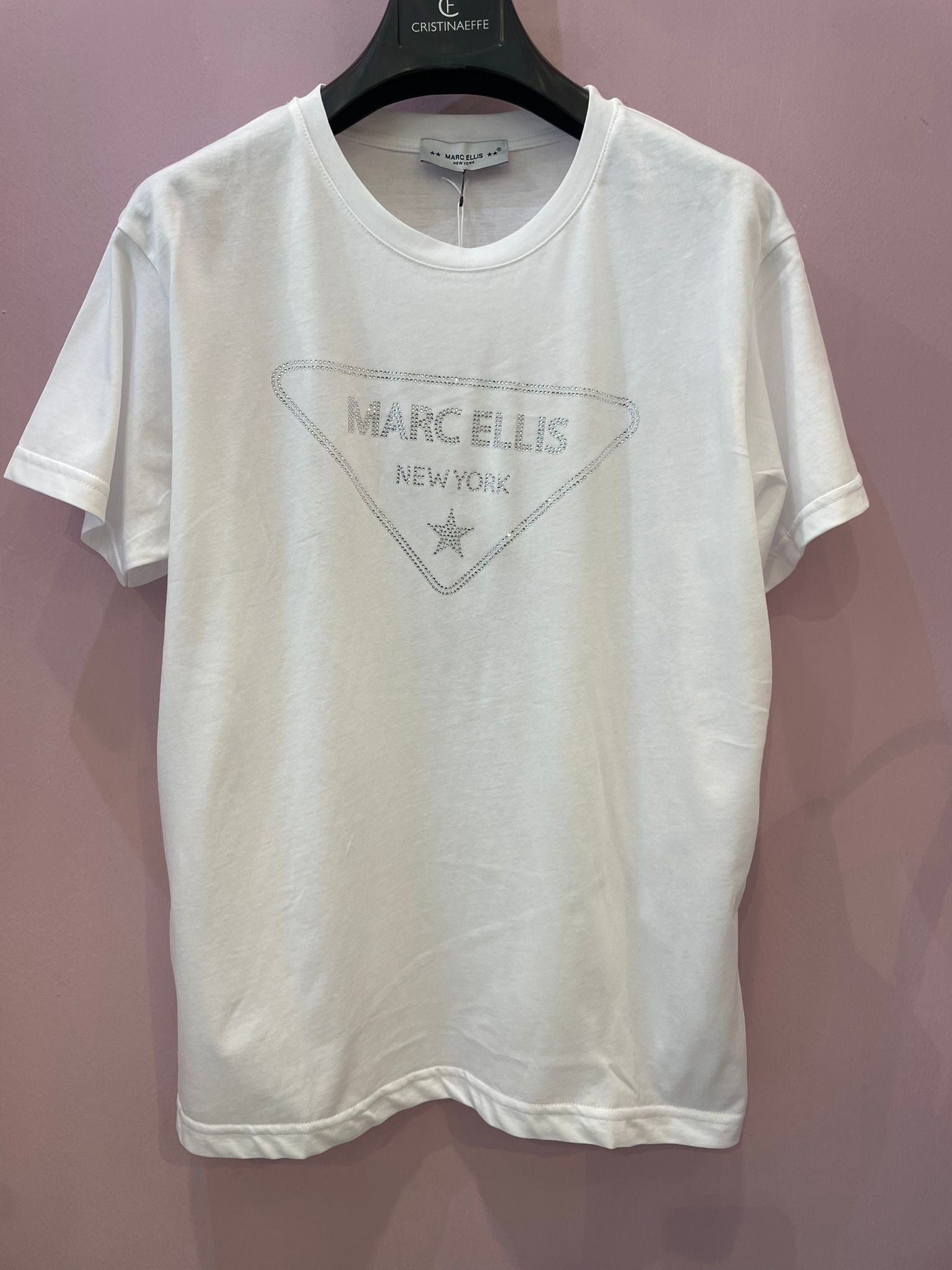 T-shirt bianca ellis STRASS