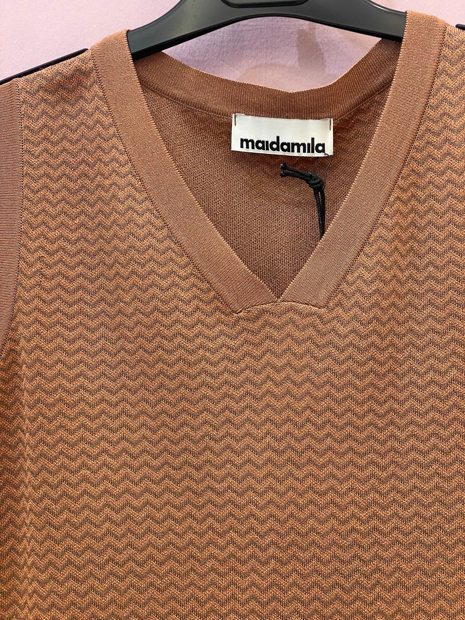 Maglia a gilet MAIDAMILA elasticizzata con micro glitter