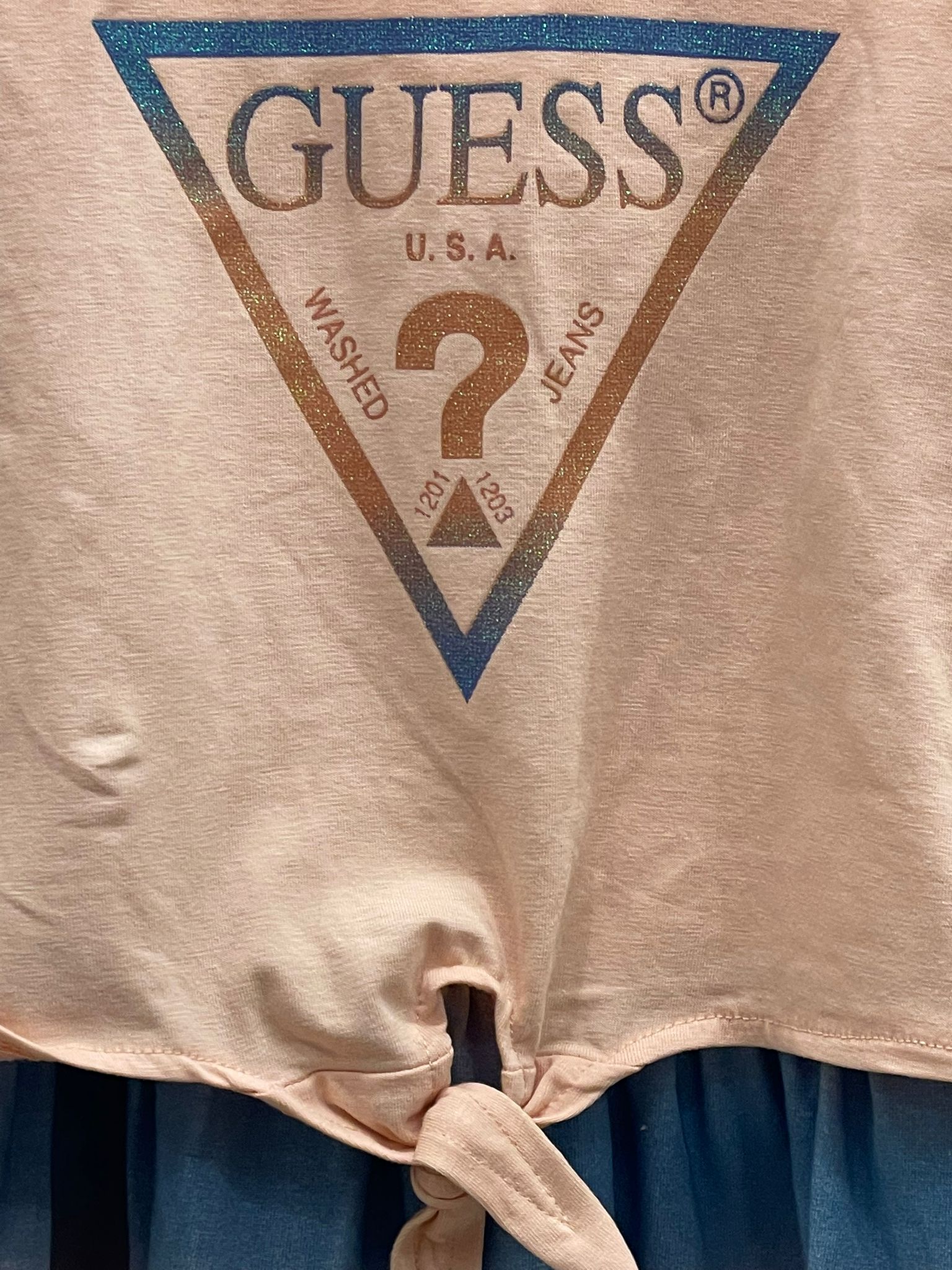 Vestito a maglia in cotone GUESS bimba tg 3/4 anni