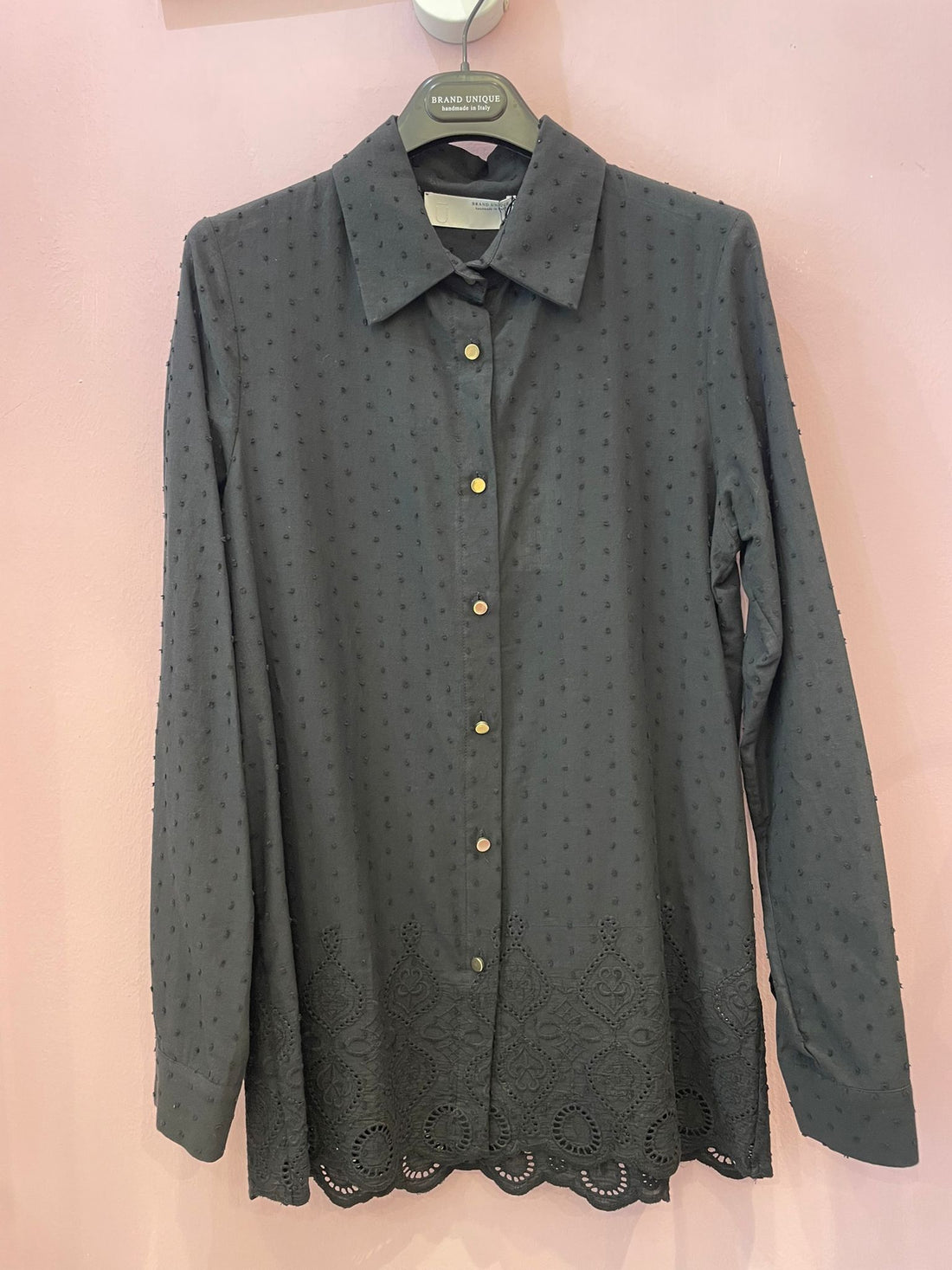Camicia nera San gallo  Brand Unique