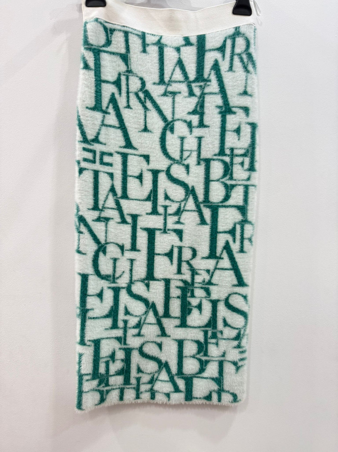 Gonna Elisabetta franchi avorio smeraldo