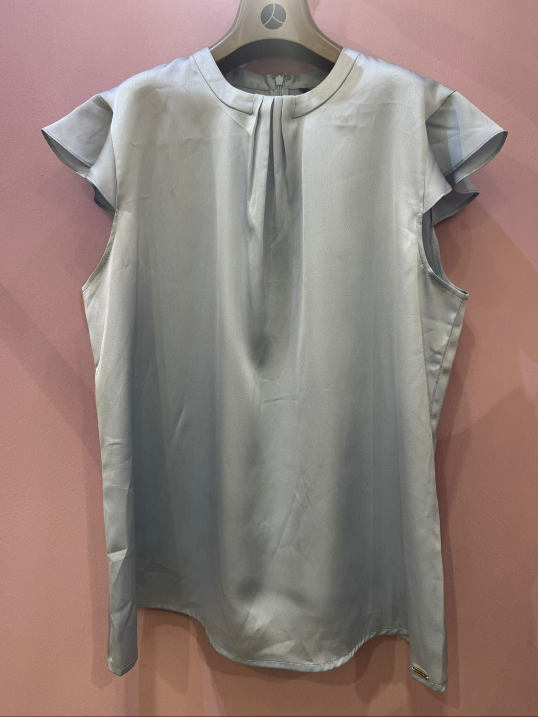T-shirt Marciano Guess elegante in raso celeste